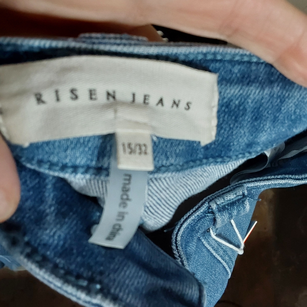 Risen Women's Blue Flare Utility Jeans - Picture 3 of 3